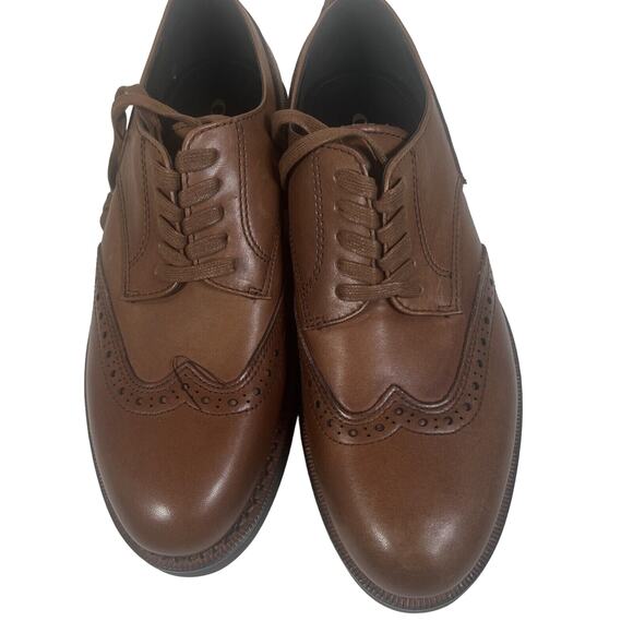 Coach Brown Wing Derby Dress Shoes Size 7d - Picture 1 of 8
